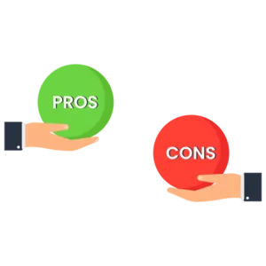 ye7 pros and cons icons